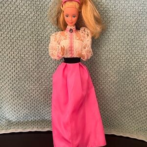 Vintage 1980s Mattel #5640 Angel Face Barbie Doll Unboxed Blonde Dressed